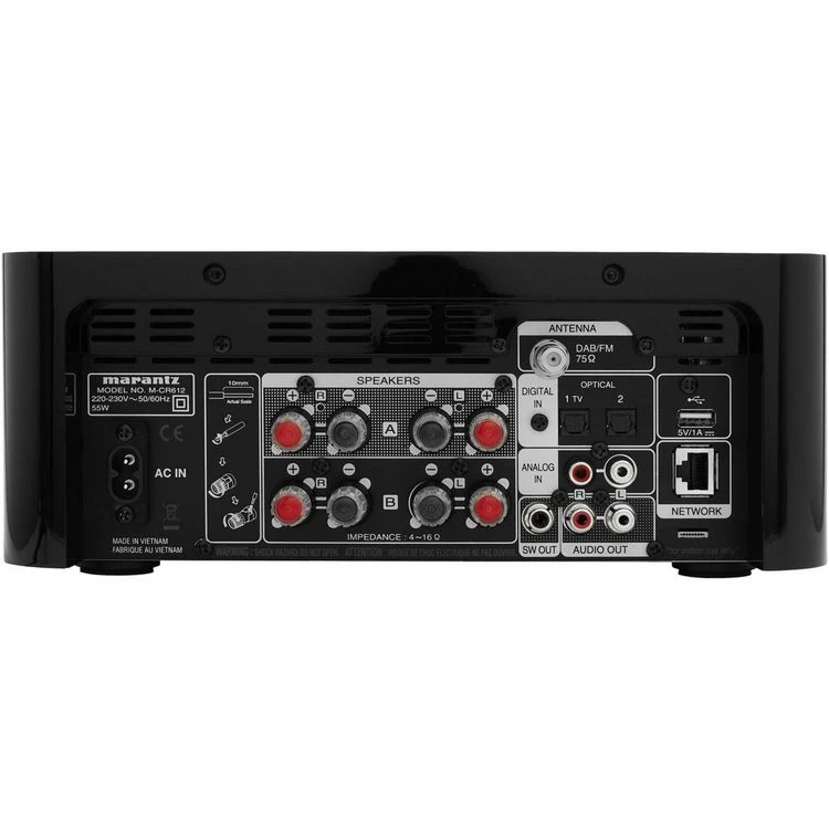 Marantz Amplificateur HiFi CD Melody X MCR612 Noir 2 Marantz Amplificateur HiFi CD Melody X MCR612 Noir – Image 2