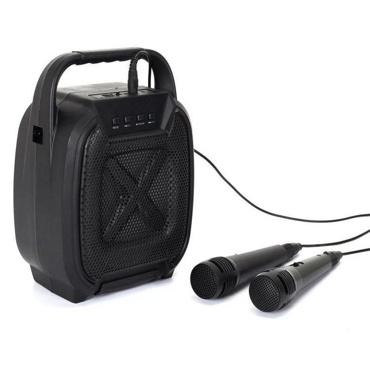 Paris Prix Enceinte Sans Fil Karaoké & 2 Micros 26cm Noir 2 Paris Prix Enceinte Sans Fil Karaoké & 2 Micros 26cm Noir – Image 2