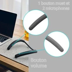 SONY Casque Micro SRS NB10 Tour De Cou Bluetooth Noir -PANASONIC shop B2CD 1671