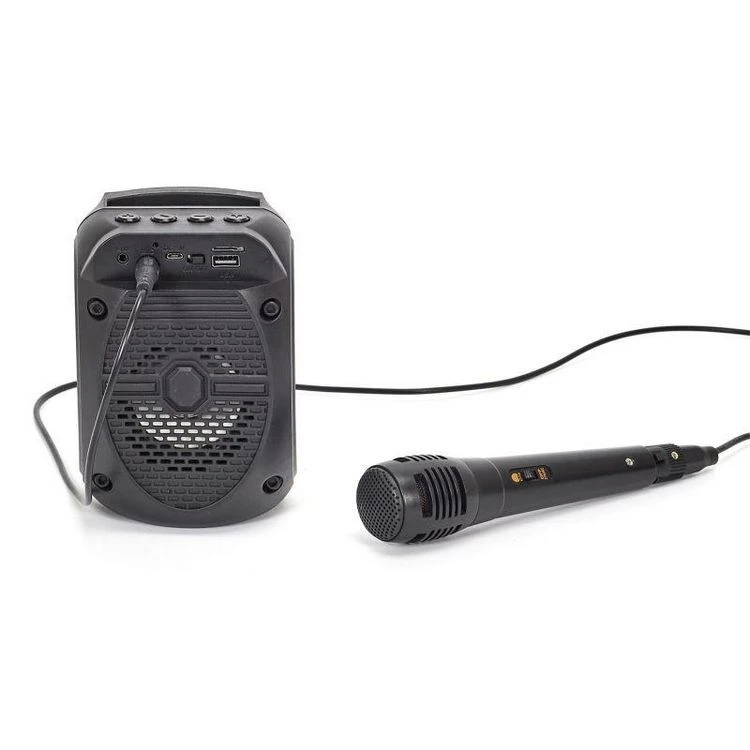 Paris Prix Enceinte Sans Fil Karaoké & Micro 15cm Noir 1 Paris Prix Enceinte Sans Fil Karaoké & Micro 15cm Noir