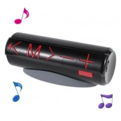 Amahousse Enceinte Bluetooth 3.0 Design Booster Noire Et Rouge