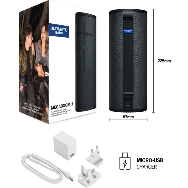 Ultimate Ears Enceinte Portable Megaboom 3 Noir 2 Ultimate Ears Enceinte Portable Megaboom 3 Noir – Image 2