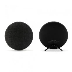 Amahousse Enceinte Design En Tissu Noire Puissante Et Bluetooth