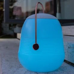 Lumisky Lampe Enceinte Bluetooth BOB STATION Blanc Cuivre 10W -PANASONIC shop B2CD 2234