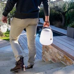 Lumisky Lampe Enceinte Bluetooth BOB STATION Blanc Cuivre 10W -PANASONIC shop B2CD 2235