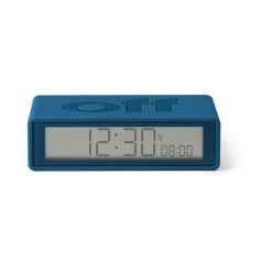 LEXON Réveil Flip+ Rubber Bleu Canard -PANASONIC shop B2CD 2256