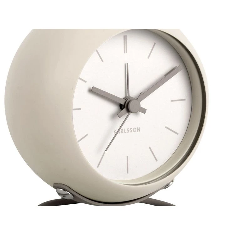 Karlsson Réveil Nirvana Globe - Ivoire/Gris 3 Karlsson Réveil Nirvana Globe - Ivoire/Gris – Image 3