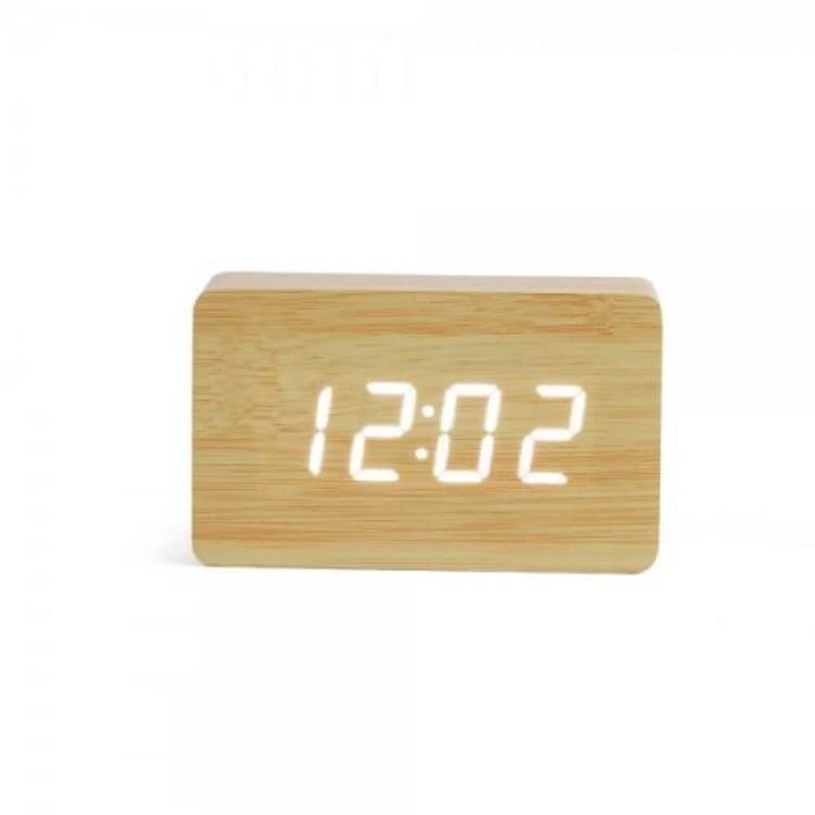 LIVOO Réveil Digital Aspect Bois 2 LIVOO Réveil Digital Aspect Bois – Image 2