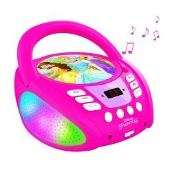 LEXIBOOK Radio CD 109 Disney Princess - Rose