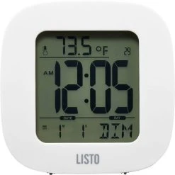 Listo Réveil De Voyage RVL-501 Blanc