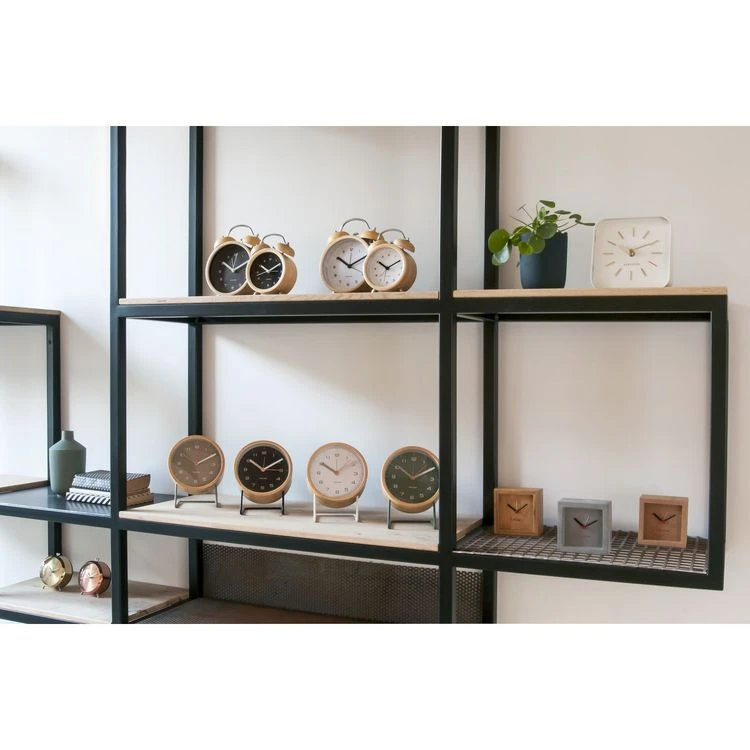 Karlsson Horloge Réveil Scandinave En Liège Franky - Marron 3 Karlsson Horloge Réveil Scandinave En Liège Franky - Marron – Image 3