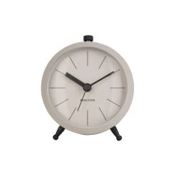 Karlsson Réveil Button En Métal - Gris