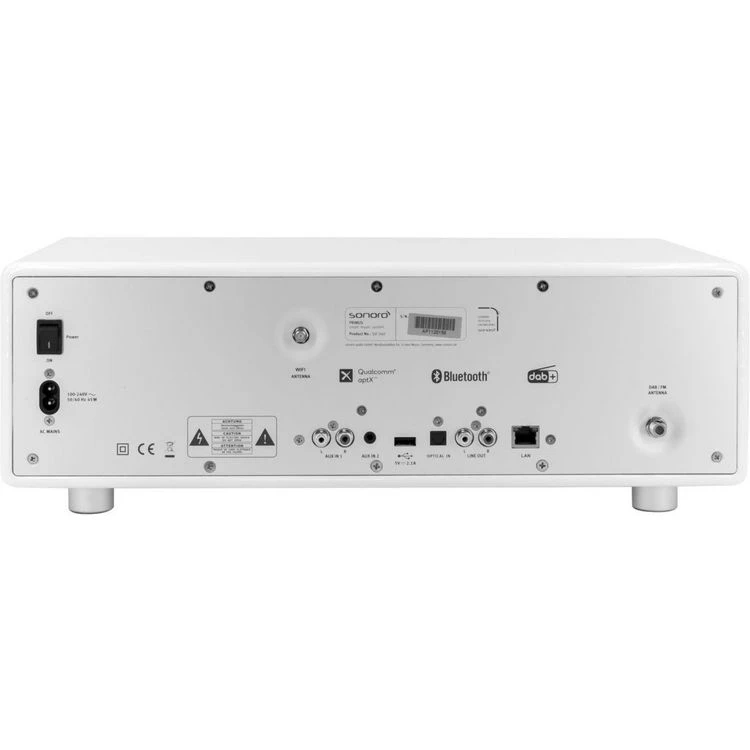 SONORO Chaîne HiFi PRIMUS Blanc (brillant) 2 SONORO Chaîne HiFi PRIMUS Blanc (brillant) – Image 2