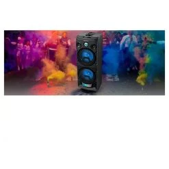 MUSE Enceinte 3-1935 DJ - Noir - Bluetooth 4.2 - Coffrage En Bois - Micro & Télécommande Inclus -PANASONIC shop B2CD 2895