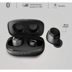 OGLO# Ecouteurs Muz TWS 2 Noir -PANASONIC shop B2CD 393