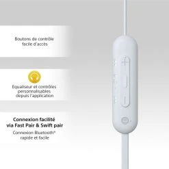 SONY Ecouteurs WIC100 Blanc -PANASONIC shop B2CD 455
