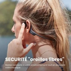 SHOKZ Casque OpenRun Noir -PANASONIC shop B2CD 523