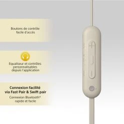 SONY Ecouteurs WIC100 Taupe 9 SONY Ecouteurs WIC100 Taupe -PANASONIC shop B2CD 638